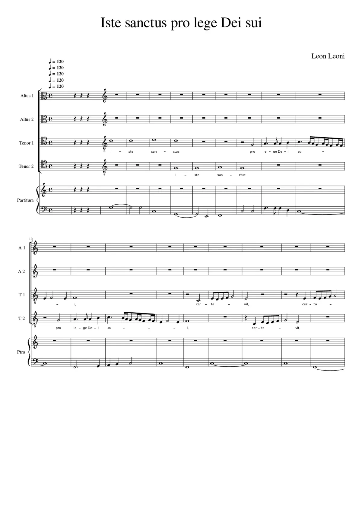 Iste sanctus - Page 1