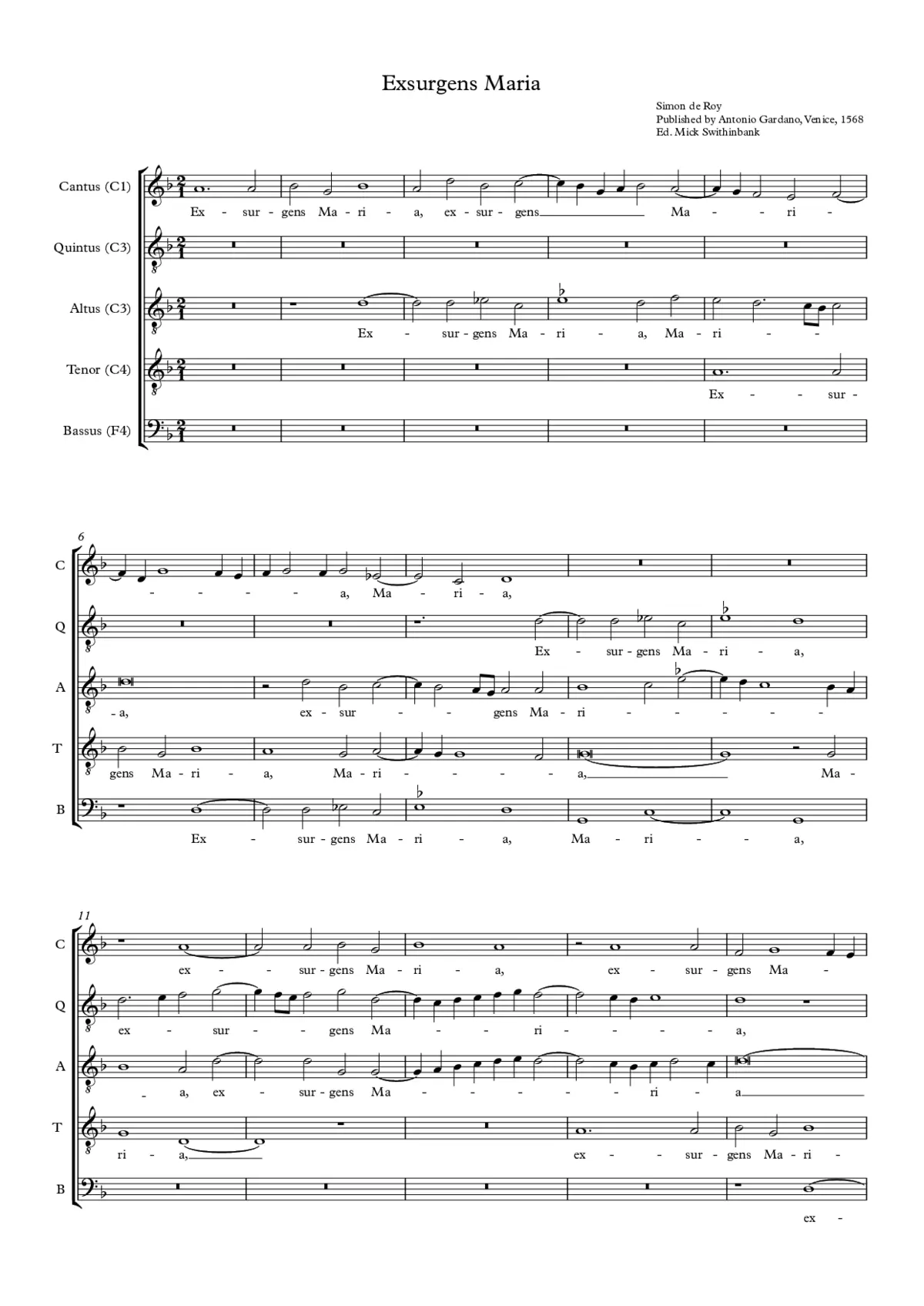Exsurgens Maria - Page 1