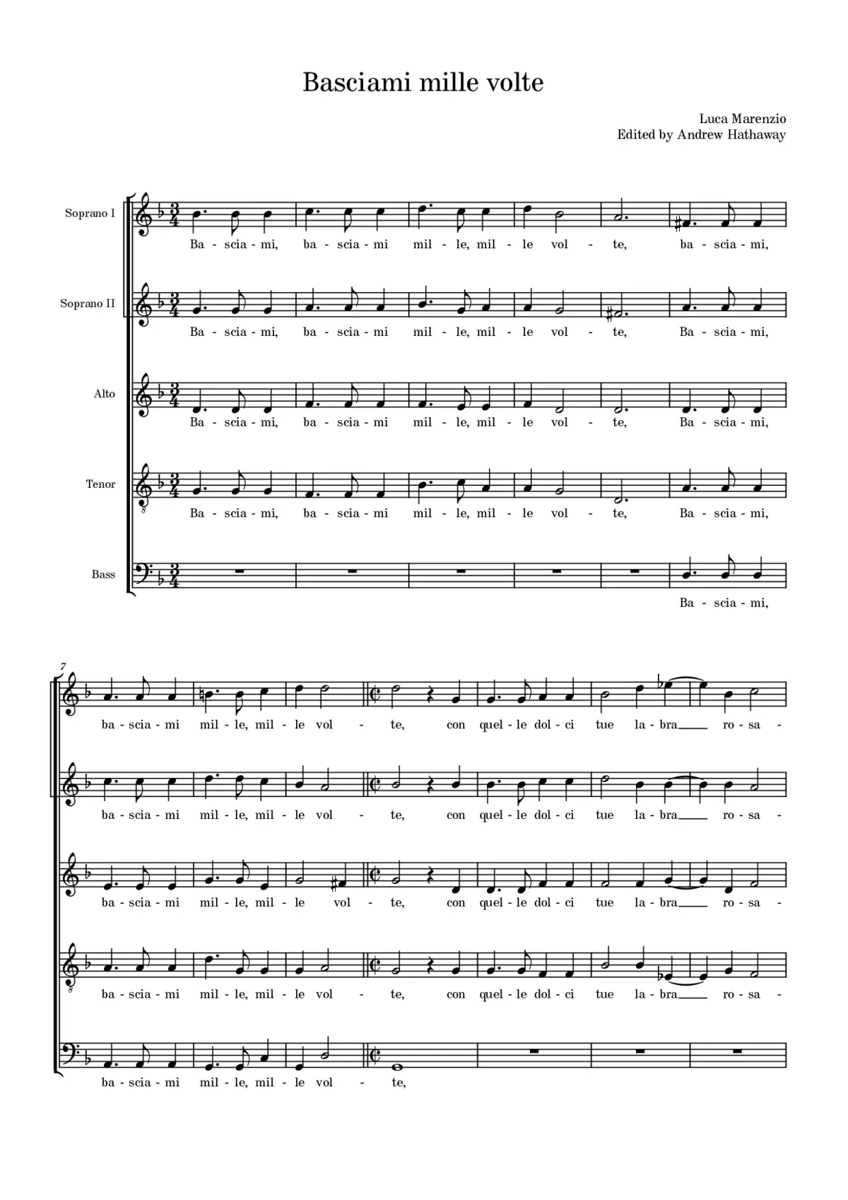 Basciami mille, mille volte - Page 1