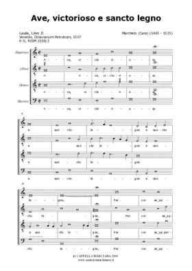 Ave victorioso e sancto legno