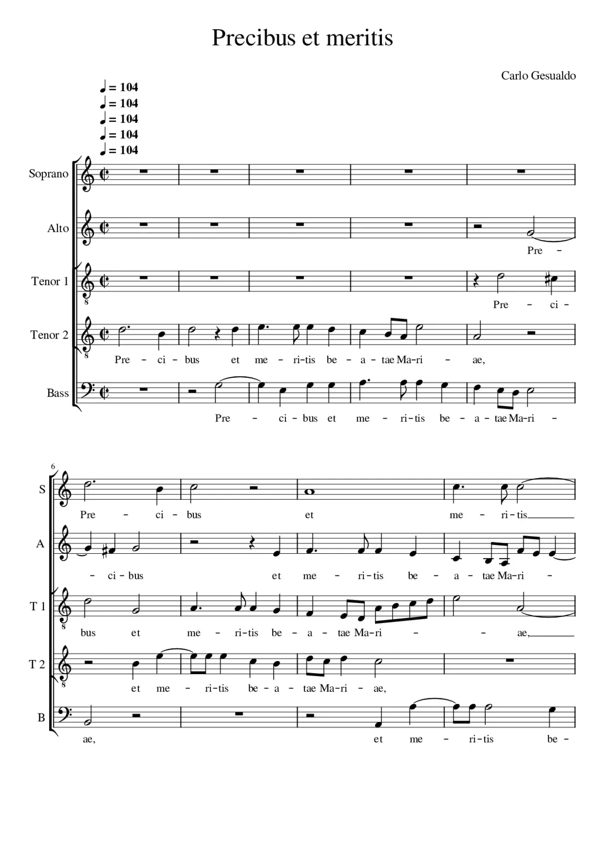 Precibus et meritis - Page 1