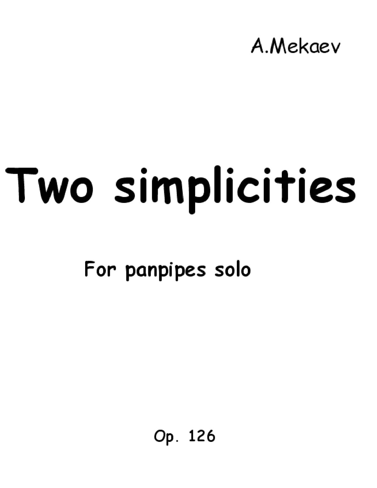 2 Simplicities - Page 1