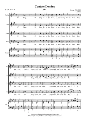 Cantate Domino in A