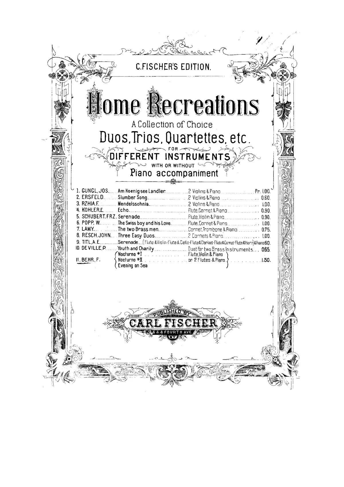 3 Pieces for Flute, Violin and Piano - Page 1