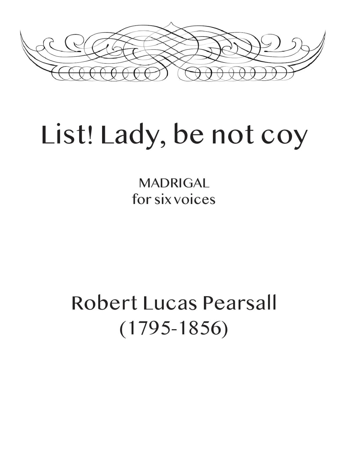 List! Lady, be not coy - Page 1