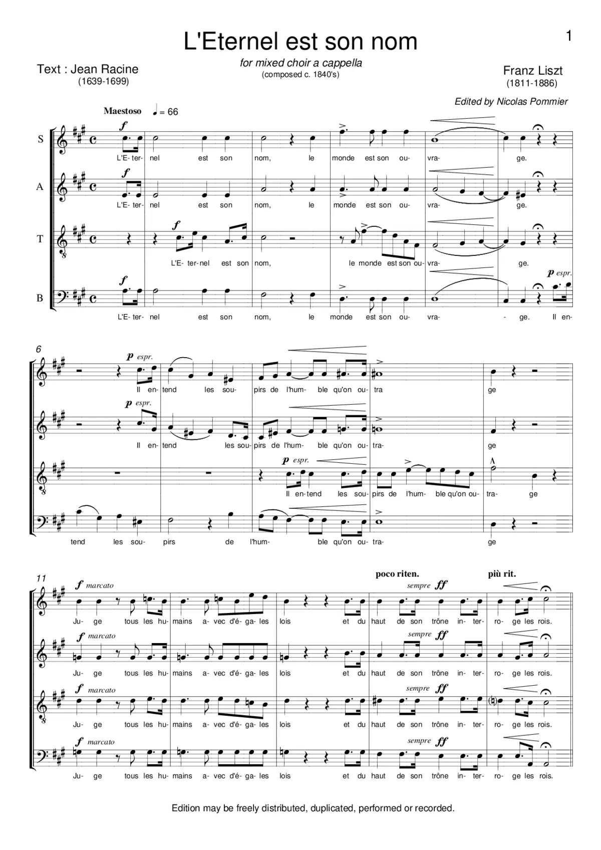L'Éternel est son nom - Page 1