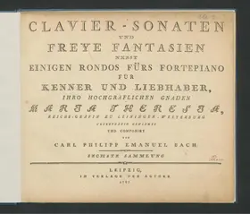 2 Clavier-Sonaten, 2 Fantasien und 2 Rondos für Kenner und Liebhaber