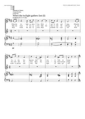 When the twilight gathers fast