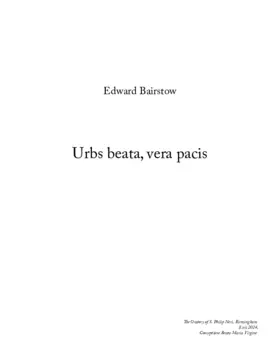 Blessed city, heavenly Salem