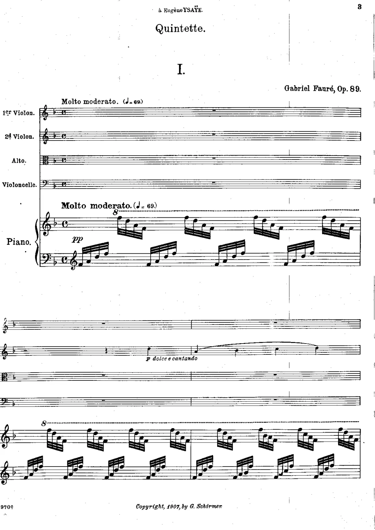 Piano Quintet No.1 - Page 1