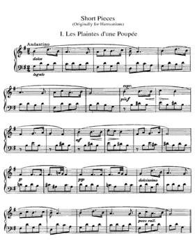 18 Pièces brèves ; 18 Kleine Klavierstücke