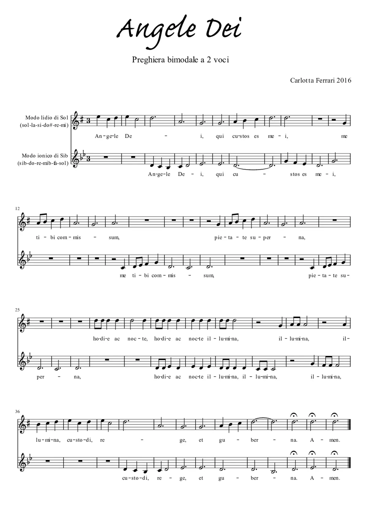 Angele Dei - Page 1