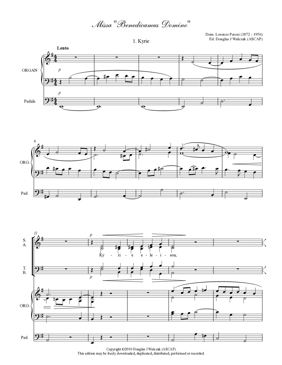 Missa "Benedicamus Domino" - Page 1