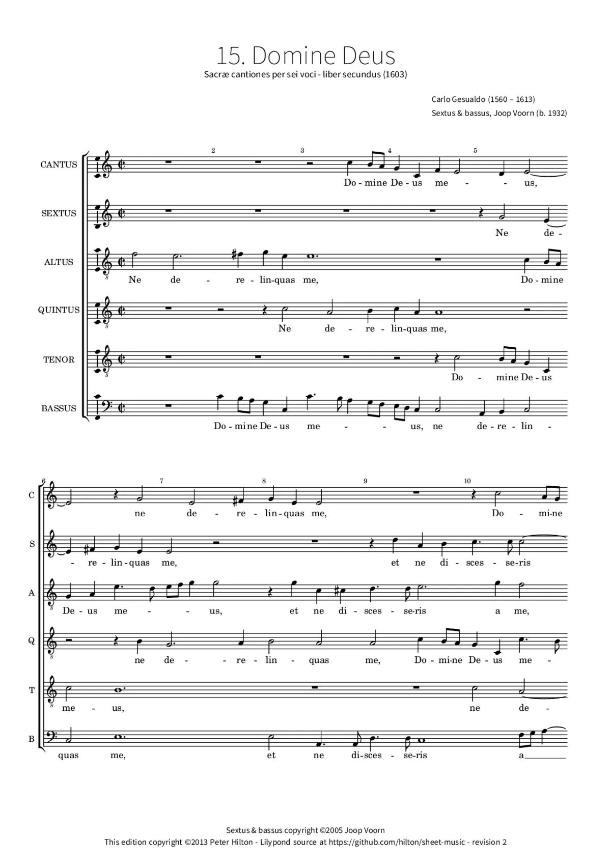 Domine Deus - Page 1