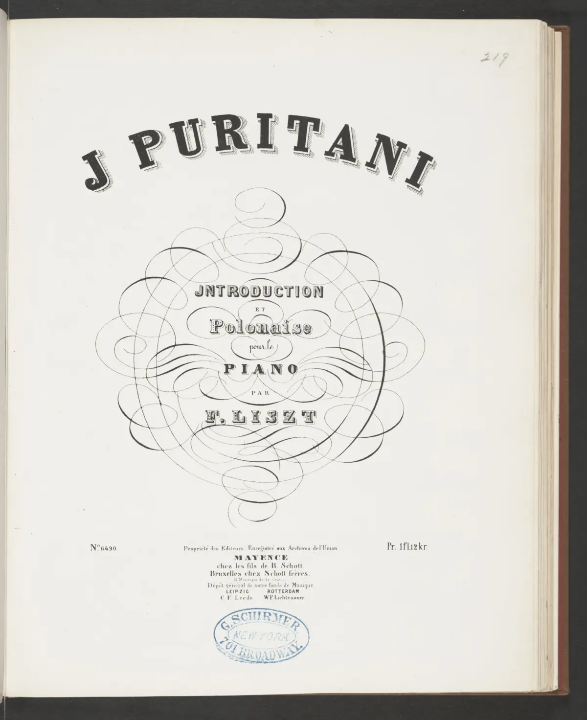 Introduction et Polonaise de l'opéra I puritani - Page 1