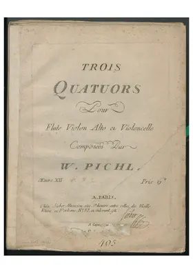 3 Flute Quartets, Op.12