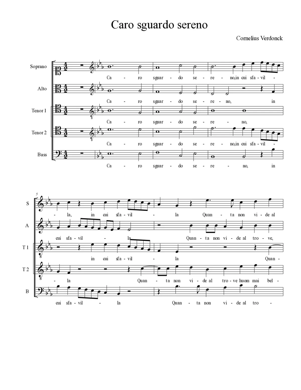 Caro sguardo sereno - Page 1
