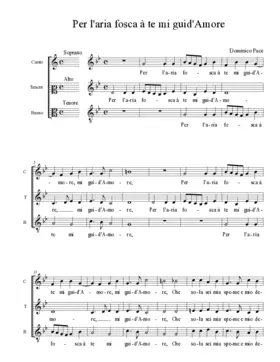 Per l'aria fosca à te mi guid'Amore