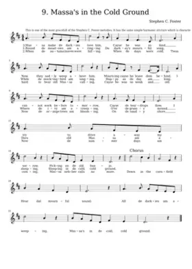 Massa's in the Cold Ground