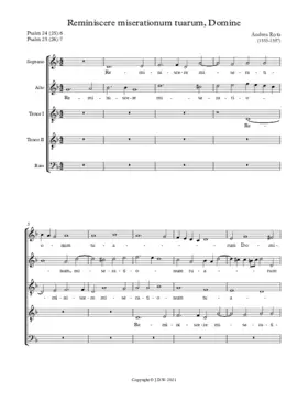 Reminiscere miserationum tuarum a 5