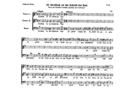 Dreifach ist der Schritt der Zeit