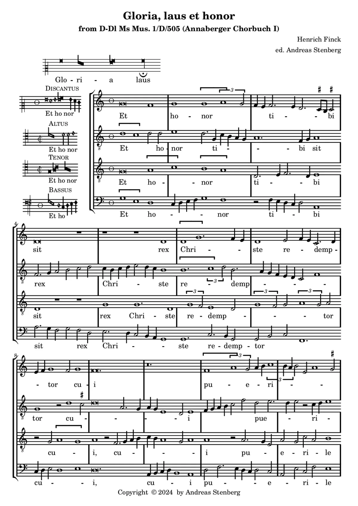 Gloria, laus et honor - Page 1