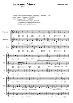 An wasserflüssen Babylon a 3v