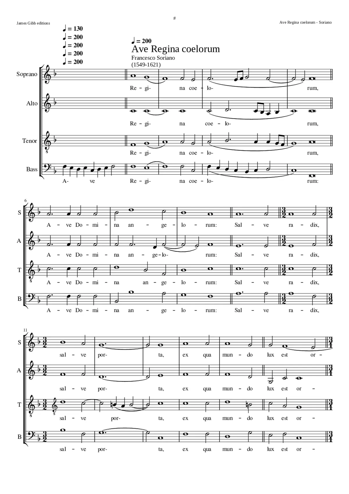 Ave Regina cælorum - Page 1