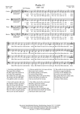 Ach Gott, von Himmel sieh darein, SWV 108