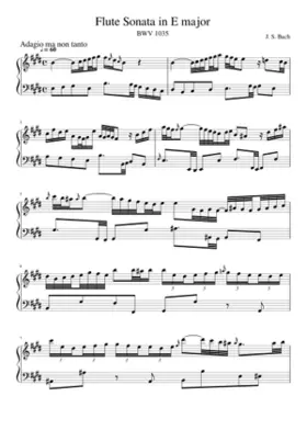 Flute Sonata in E major BWV 1035