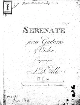 Serenade for Violin and Guitar, Liv.2