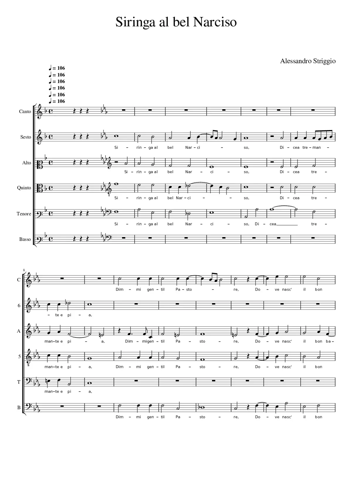 Siringa al bel Narciso - Page 1