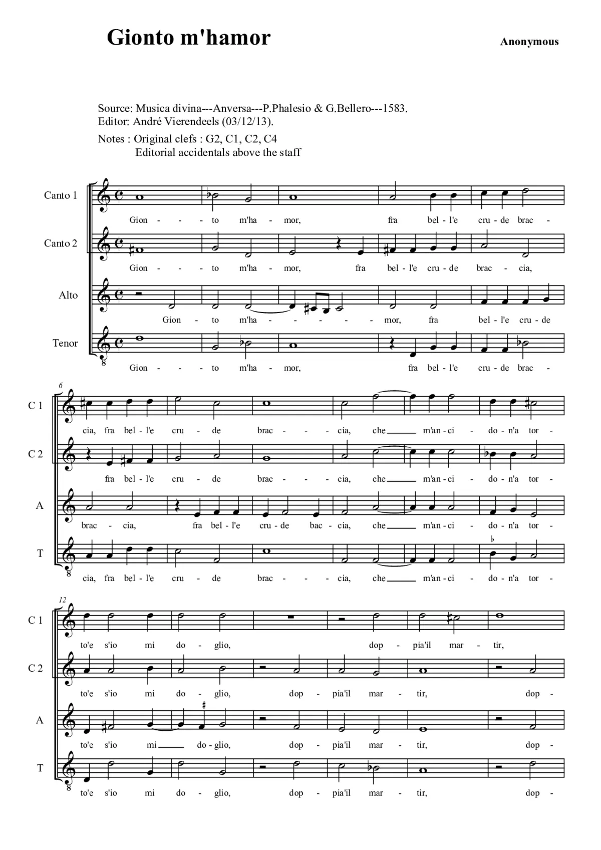 Gionto m'hamor - Page 1