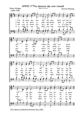 The duteous day now closeth