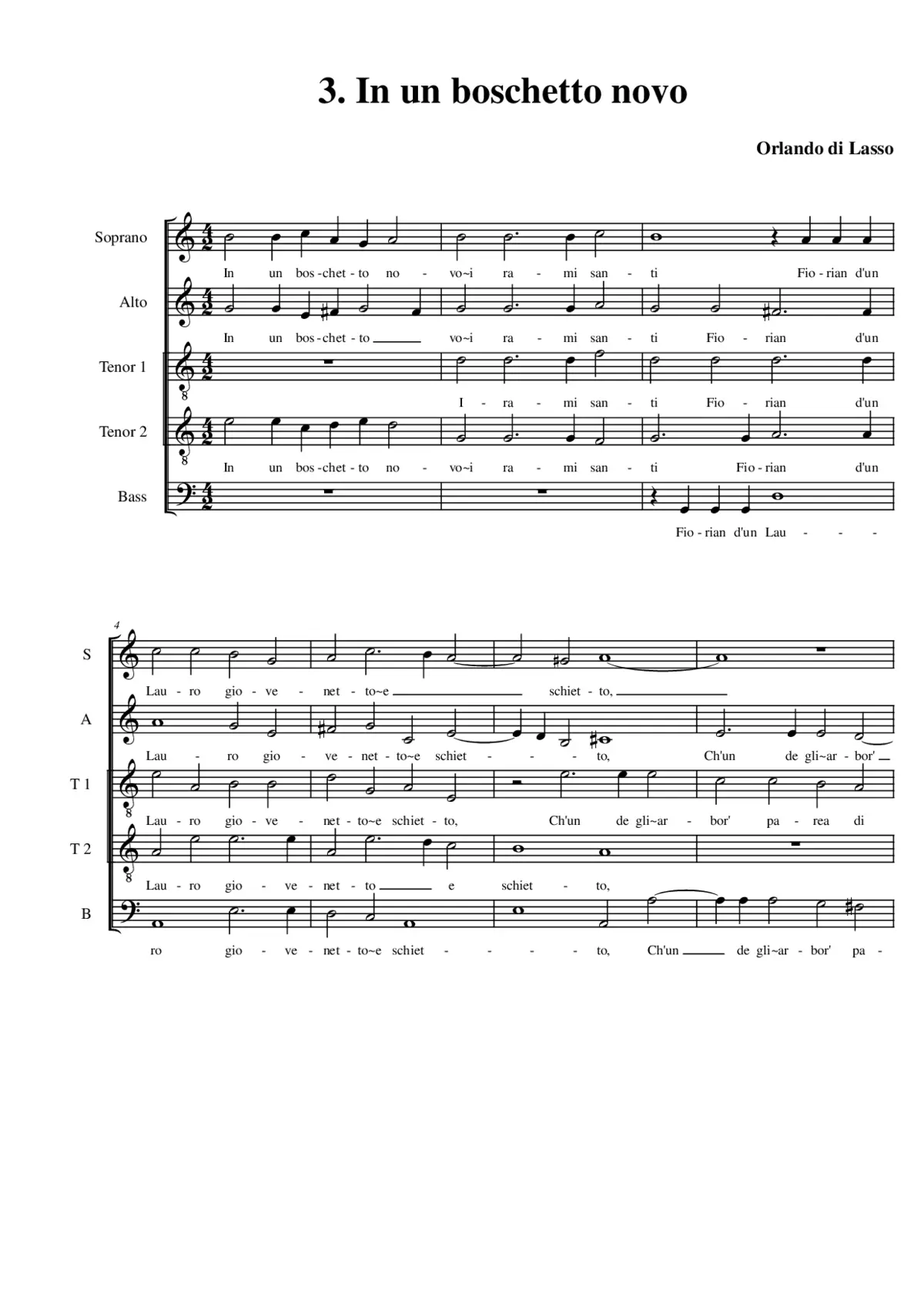 In un boschetto novo - Page 1