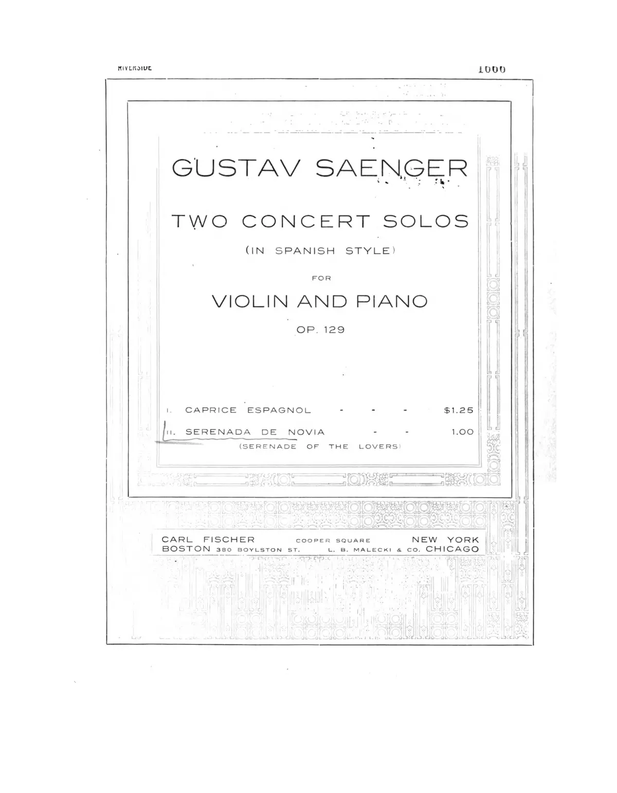 Two Concert Solos - Page 1