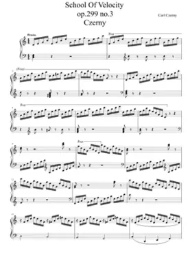 School Of Velocity op. 299 no.3 Czerny