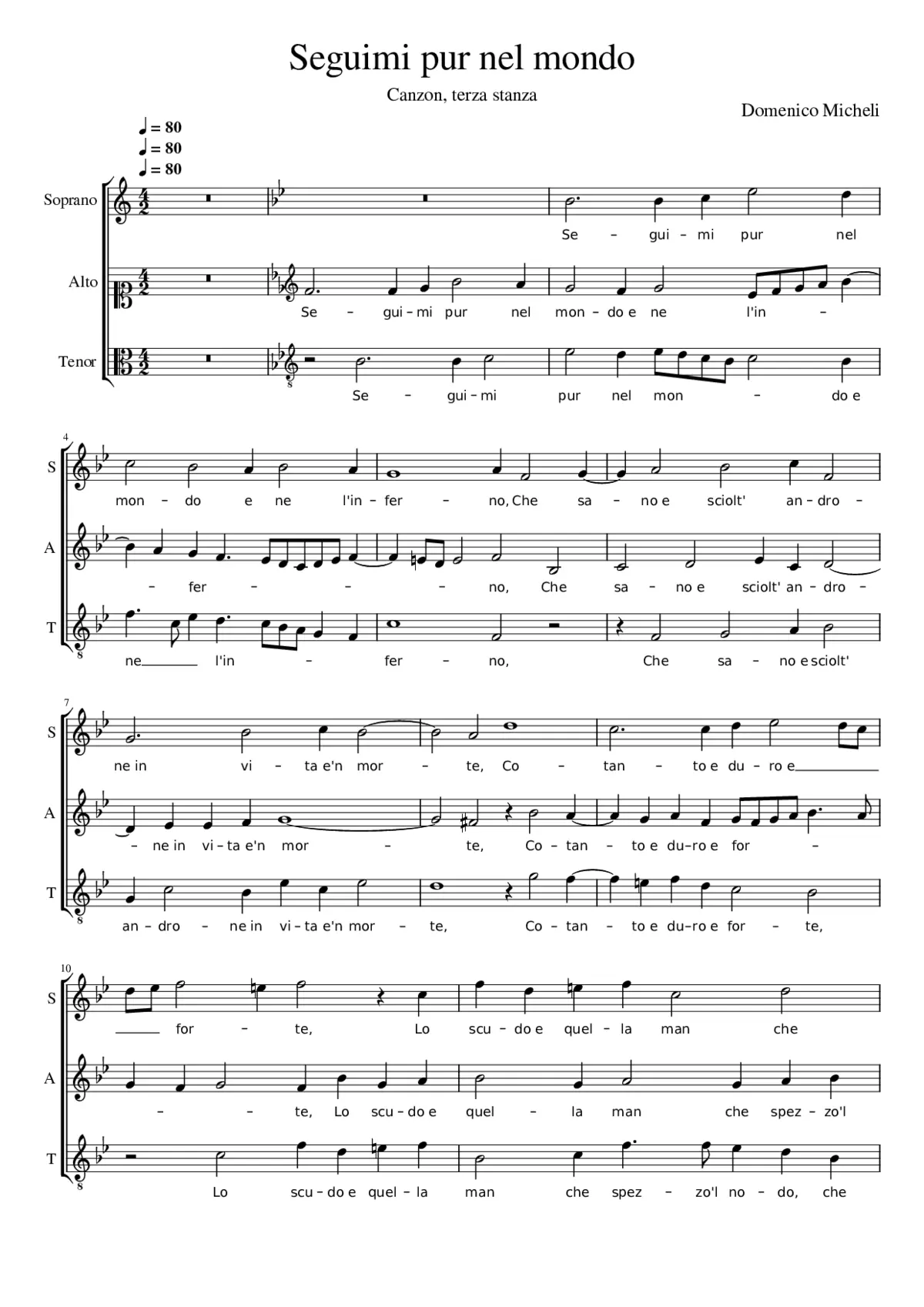 Seguimi pur nel mondo - Page 1