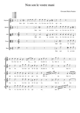 Non son le vostre mani