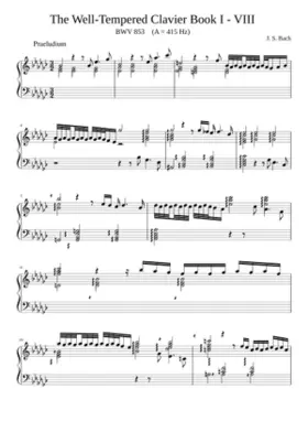 Prelude in E-flat minor and Fugue in D-sharp minor BWV 853