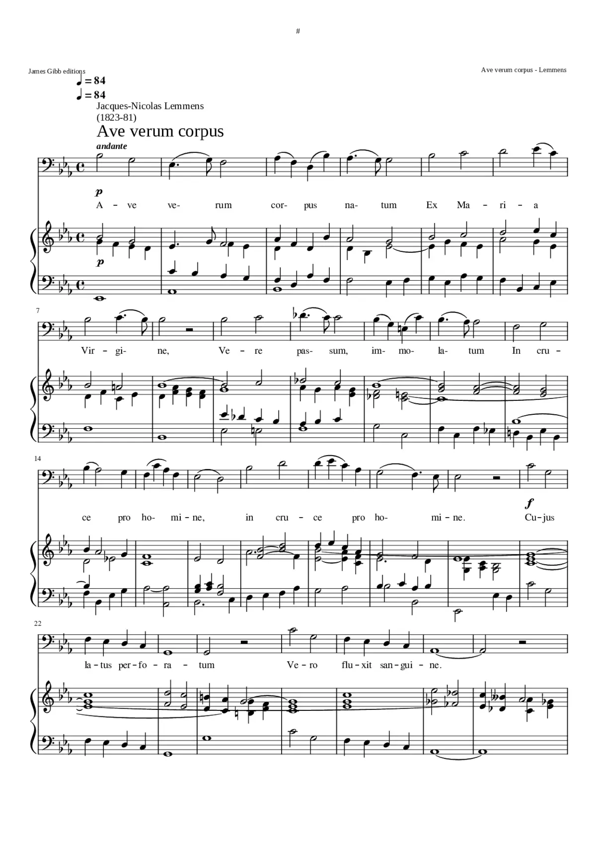 Ave verum corpus II - Page 1