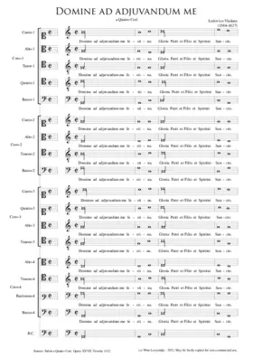 Domine ad adjuvandum a 4 cori
