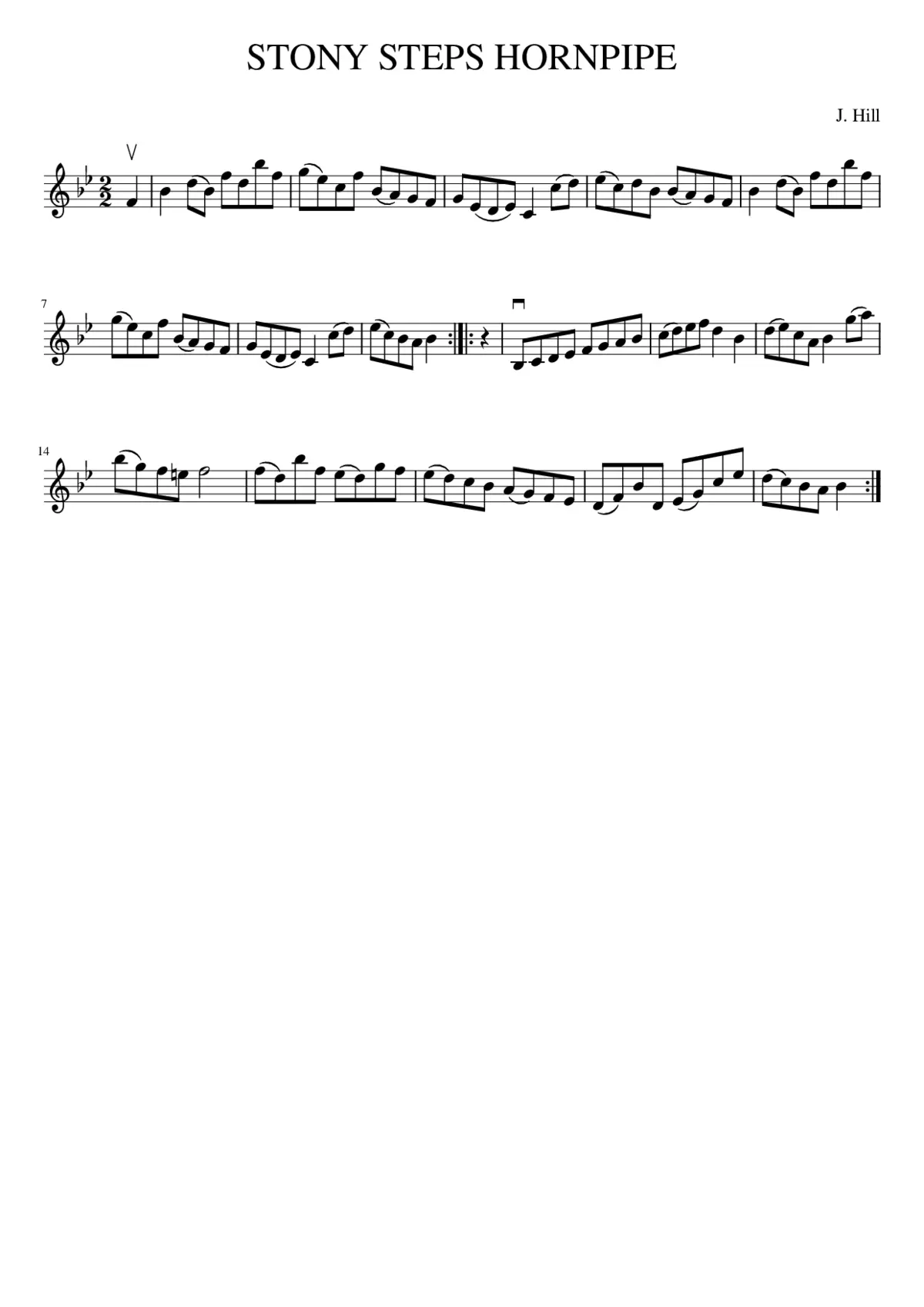 STONY STEPS HORNPIPE - Page 1