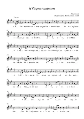 À Virgem cantemos