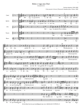 Dolce e vaga mia Clori