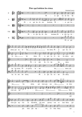 Père qui habites les cieux