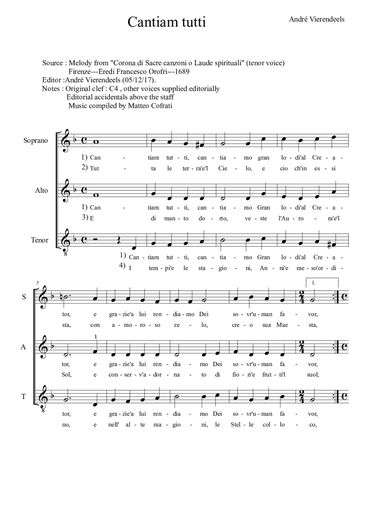 Cantiam tutti - Page 1