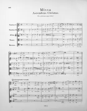 Missa Ascendens Christus in altum