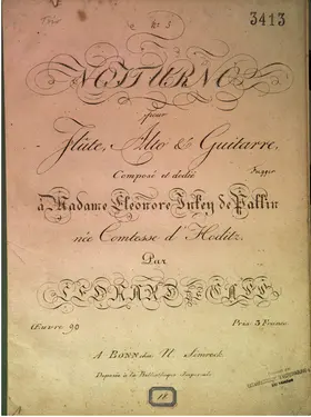 Notturno pour Flûte, Alto & Guitarre