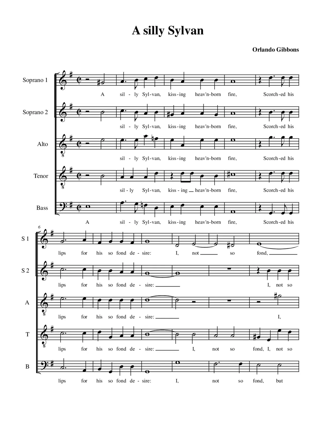 A silly sylvan - Page 1